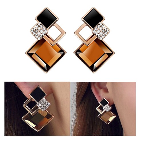 Ladies gold plated brown - gold,