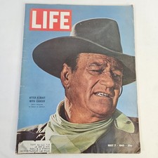 LIFE Magazine May 7, 1965 John Wayne Cancer Recovery Vol. 58 No. 18 Vintage