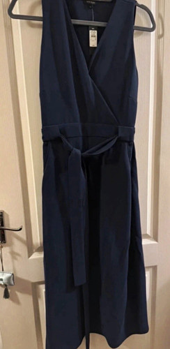 River island navy neck - navy, wrap
