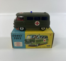 Vintage Corgi Toys 354 Military Ambulance Green Commer In Original Box