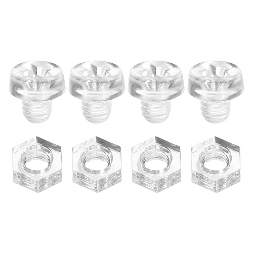 100sets clear acrylic - 100sets, screws