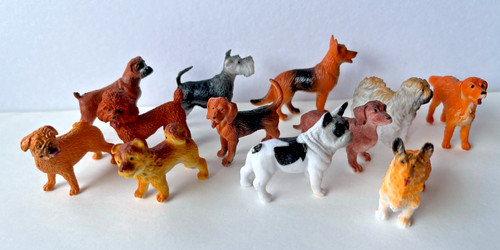Dolls house dogs assorted - dolls,