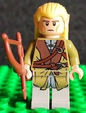 LEGO Legolas Minifigure lor015 Green Robe LOTR Hobbit Lord of the Rings 9473-1