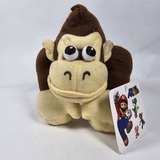 Donkey Kong Soft Toy Plush Super Mario Official 2011 PMS 7" New with Tags