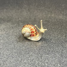 Saturno Sterling Silver .925 and Enamel  Miniature Snail by Francis Howard
