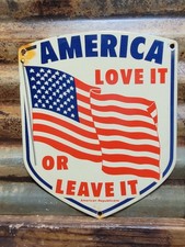 VINTAGE AMERICA PORCELAIN SIGN