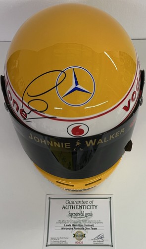Lewis hamilton signed helmet - hamilton,