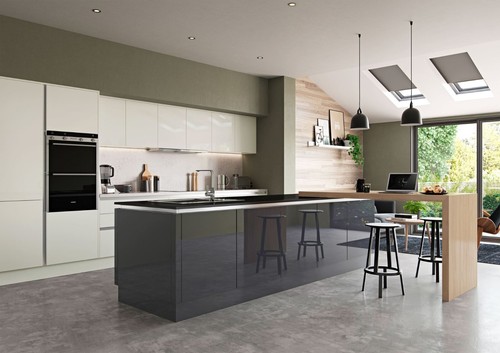 Zola gloss graphite kitchen - zola,