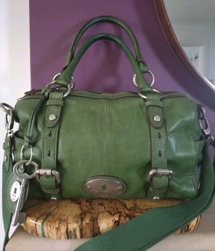 Fossil large green - large, leather