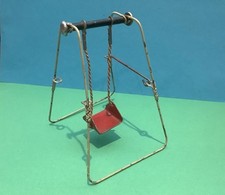 Vintage Dolls House Garden Swing Metal