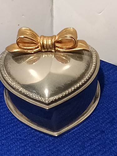 Silver plated vintage heart