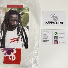 Supreme buju banton sticker purple cloud, box logo pack set 3 item bundle 