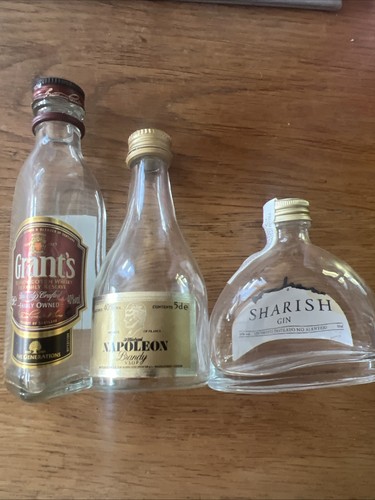 Empty miniature alcohol - empty,