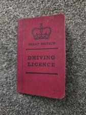 Vintage Driving Licence