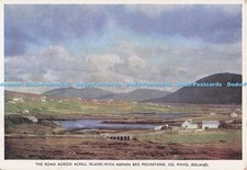 D299265 Ireland. Co. Mayo. The Road Across Achill Island. with Nephin Beg Mounta