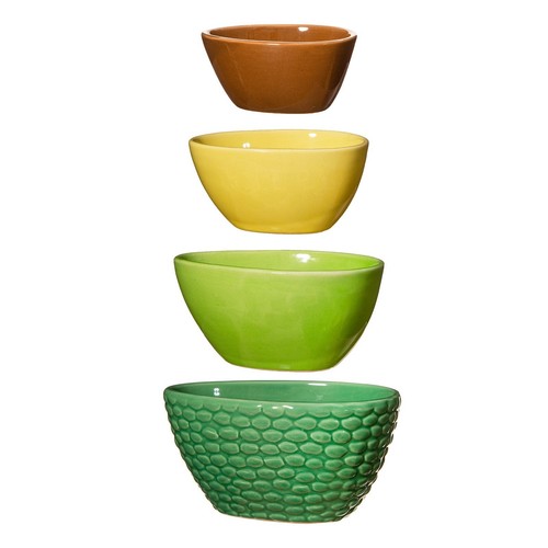 Avocado measuring cups ceramic - avocado,