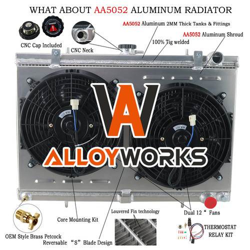 Row radiator shroud fan kits - 3-row,