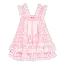Satin Sissy Babydoll Ruffle