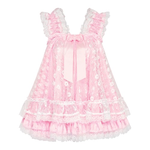 Satin sissy babydoll ruffle - sissy,