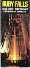 Vintage Brochure Ruby Falls Lookout Mountain Caves Chattanooga Tennessee 1960s