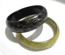 2 vintage acrylic bracelets