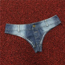 Ladies Micro Denim Shorts Low