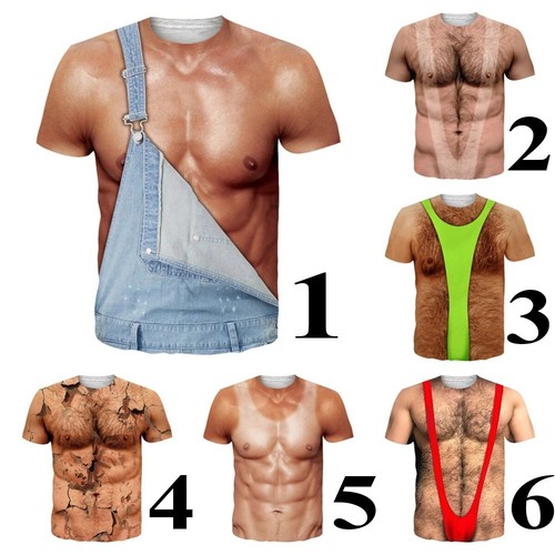 Funny muscle abs hairy chest - muscle,