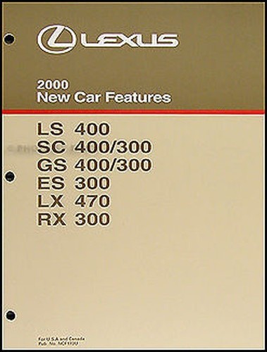 2000 lexus service training - lexus,