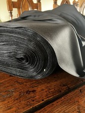 5m Black Wool Fabric with High