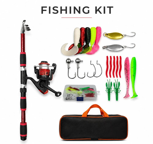 6ft telescopic fishing rod - 6ft, &