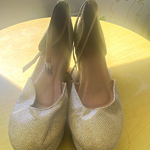 Women gold glitter court - gold,