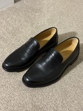 Charles Tyrwhitt Men's Black Leather Loafers Size9 Excellent Condition Worn Once
