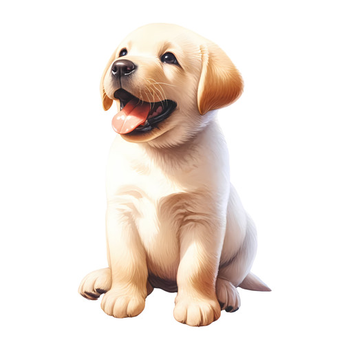 Wall decal sticker happy dog - |,
