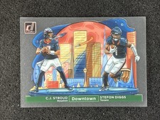 2024 Panini Clearly Donruss Football CJ Stroud Stefon Diggs Downtown H Texans