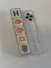 Vintage Poker Dice Set in Case