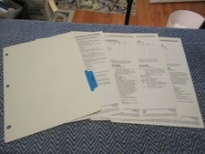 1990 CHEVROLET CAMARO IROC-Z RS DEALER ALBUM INFO SALESMANS BROCHURE SHEETS SET