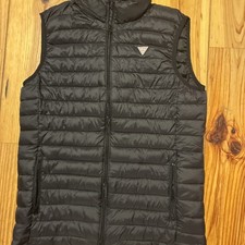 Boys Size Age 16 Black Guess USA Puffer Body Warmer Gilet