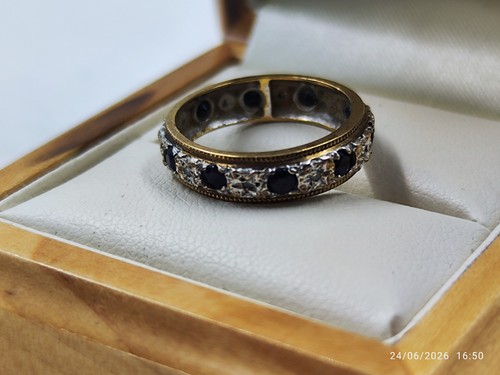 9ct gold full eternity - gold,