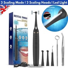 Electric Ultrasonic Tooth Cleaner Dental Scaler Tartar Calculus Plaque Remover