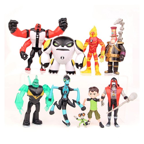 9pcs ben action figures - ben,