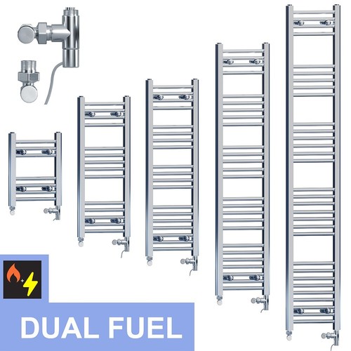 Dual fuel towel radiator 300mm - dual,