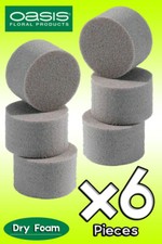 x6 Dry Oasis Foam Cylinders