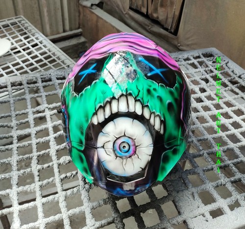 Custom airbrushed motorcycle - custom,