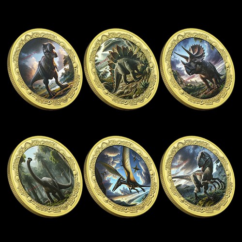 Piece dinosaur commemorative - 6-piece,