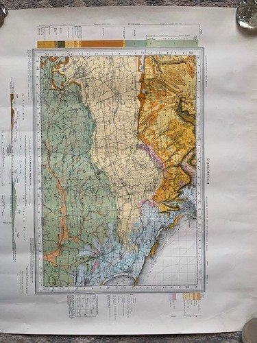 Vintage geological survey map - vintage,