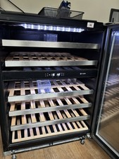 Caple WI6131 Wine Cabinet Fridge with Glass Door In Black