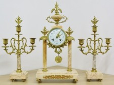 Antique french marble brass - antique, &