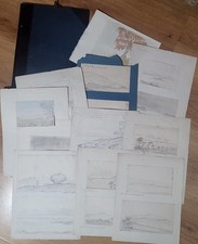 Artists Portfolio Including 22 A4 Sheets & 21 Individual Sketches Folio 36x24cm