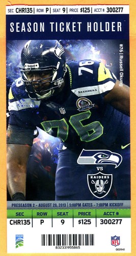 Raiders seahawks - 8/29/13, raiders/seahawks