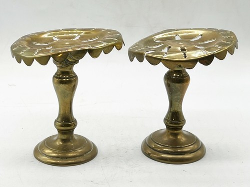 Antique georgian brass pair - brass, of